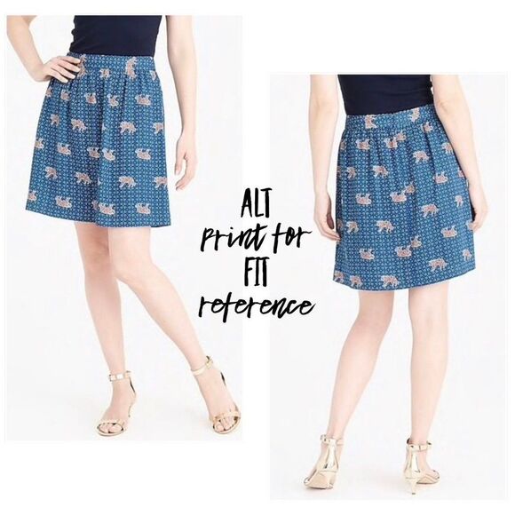 J. Crew Floral Pleated Chiffon A-Line Skirt - Picture 11 of 11